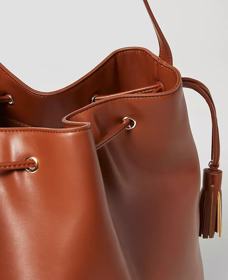 Weekend Collection Drawstring Bucket Bag Brown Toffee 4 Weekend Collection Drawstring Bucket Bag Brown Toffee - Image 2