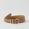 Weekend Collection Skinny Leather Belt Taupe -Anntaylor Shop 858566 2072