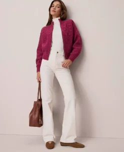 Weekend Collection Boot Corduroy Pant Winter White -Anntaylor Shop 858591 9192 ALT4