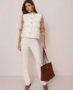 Weekend Collection Boot Corduroy Pant Winter White -Anntaylor Shop 858591 9192 ALT5