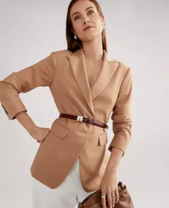 Fitted Long Blazer Sesame -Anntaylor Shop 858624 7003 MKTG2