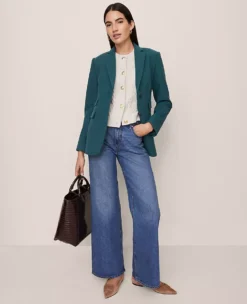 The Petite Greenwich Blazer Deep Atlantic Teal