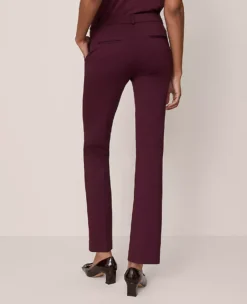 The Straight Pant In Ponte Poised Plum -Anntaylor Shop 858649 9536 ALT2