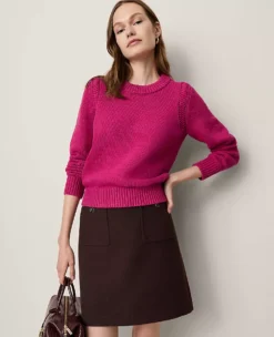 Petite Patch Pocket A-Line Skirt Pure Chocolate 11 Petite Patch Pocket A-Line Skirt Pure Chocolate -Anntaylor Shop 858675 7043 ALT4