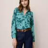 Petite Floral Camp Shirt Deep Atlantic Teal 1 Petite Floral Camp Shirt Deep Atlantic Teal -Anntaylor Shop 858704 526026