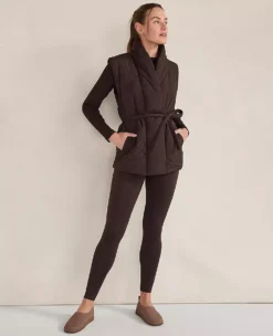 Haven Well Within Quilted Puffer Belted Vest Dark Currant 7 Haven Well Within Quilted Puffer Belted Vest Dark Currant -Anntaylor Shop 858942 5521 ALT2